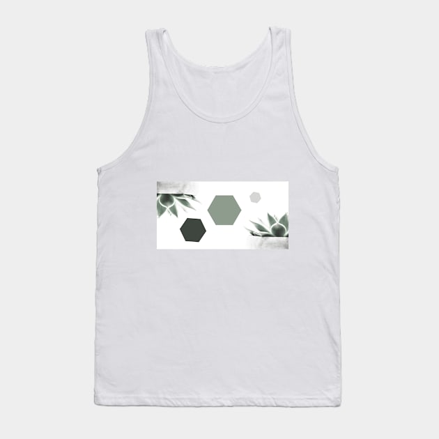 Succulents and hexagons Tank Top by hedehede